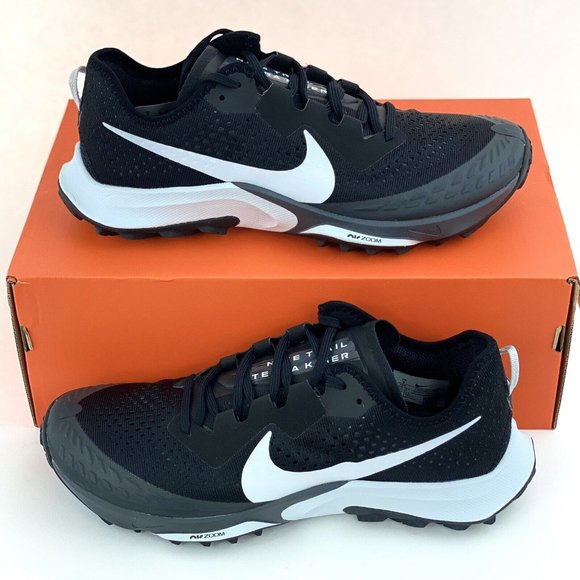 Nike Other - Nike Air Zoom Terra Kiger 7 Black Pure Platinum Men's Trail Running Shoes CW6062